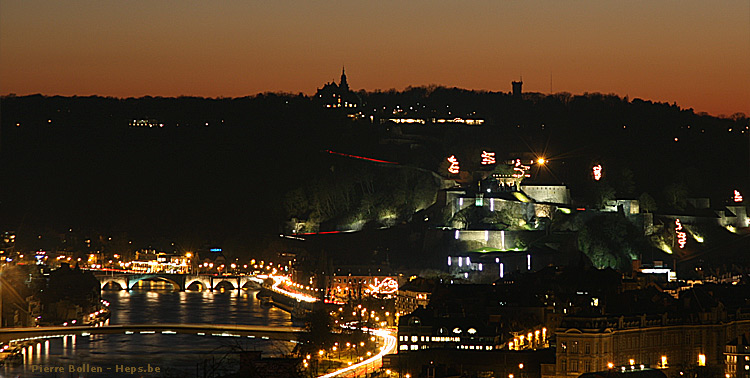 Vue de Namur et Jambes - Point de vue de Bouge