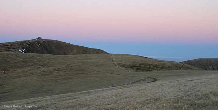 Vosges. La route des Cr�tes au cr�puscule